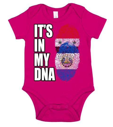 Syrian And Salvadoran Vintage Heritage DNA Flag Short Sleeve Baby One-Piece