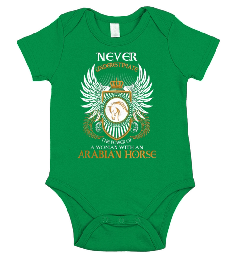 WOMAN WITH AN ARABIAN HORSE Short Sleeve Baby One-Piece