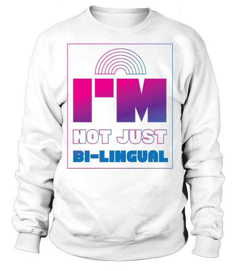 Bisexual Bi Pride Flag Pun IM Not Sweatshirt Unisex