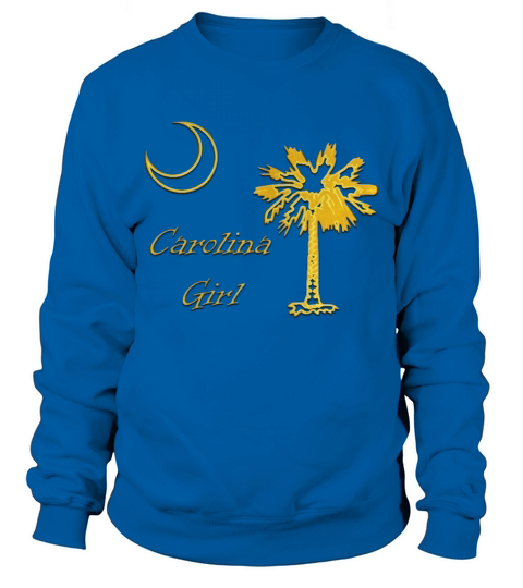 carolina girl yellow outline Sweatshirt Unisex