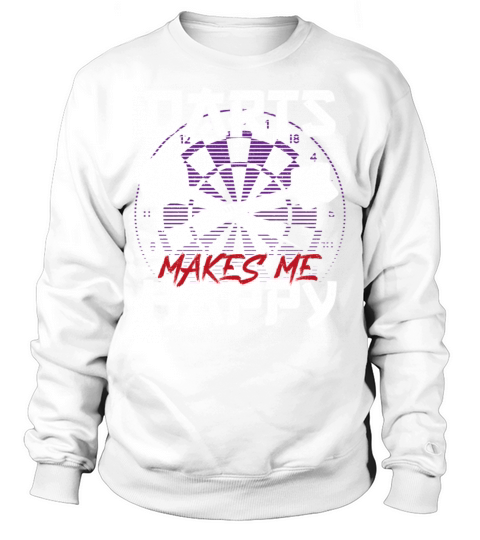 Darts Board Vintage Darts Makes Me Sweatshirt Unisex