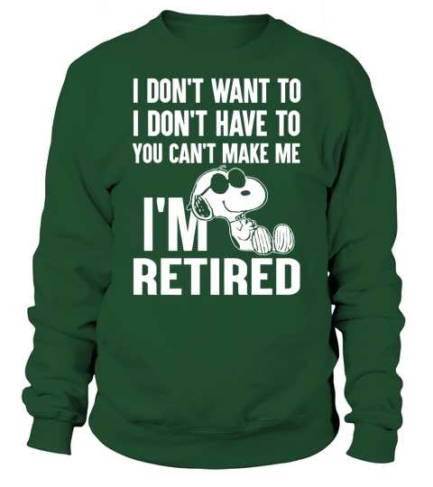 Snoopy im retired Sweatshirt Unisex