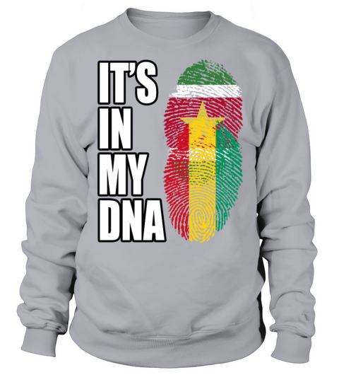 Surinamese And Guinean Vintage Heritage DNA Flag Sweatshirt Unisex