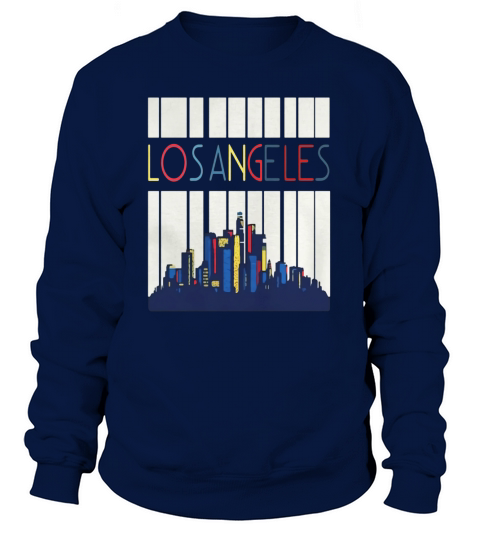 Vintage Style Los Angeles Skyline T Shirt Retro Design Sweatshirt Unisex