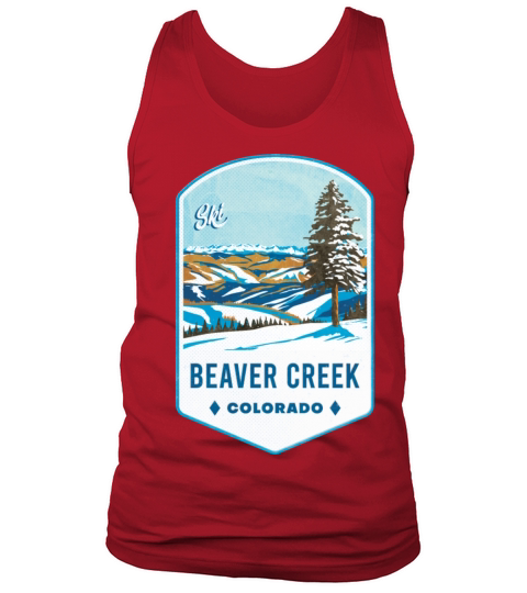Beaver Creek Colorado Ski Badge Tank Top Unisex