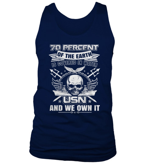 D1-1 USN OWN THE SEA - NAVY - SAILOR - MILITARY - Warrior Tank Top Unisex