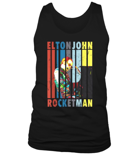 Vintage Elton John Rocketman Playing Piano shirt Tank Top Unisex