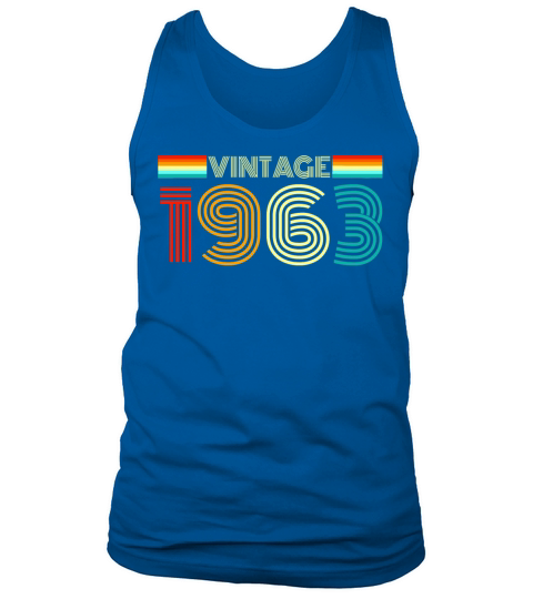 Vintage Retro 1963 - Vintage 1963 Birthday Gift Tank Top Unisex
