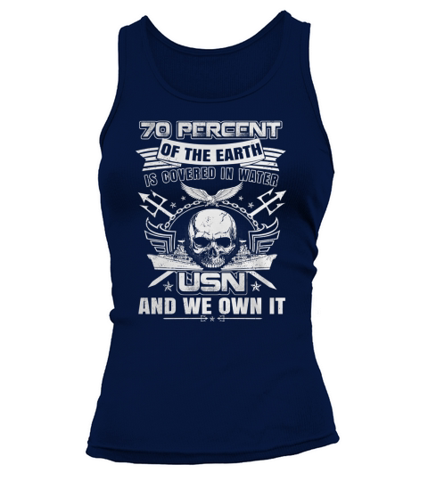 D1-1 USN OWN THE SEA - NAVY - SAILOR - MILITARY - Warrior Tank top Woman