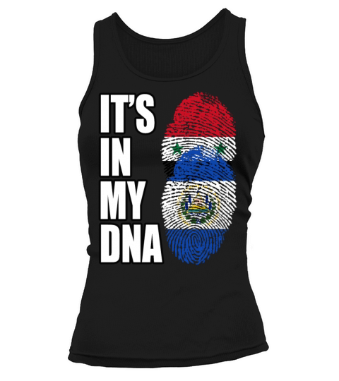 Syrian And Salvadoran Vintage Heritage DNA Flag Tank top Woman