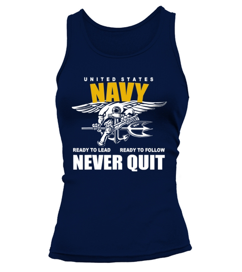 Us Navy Never Quit Proud Seals Team t-shirt Tank top Woman