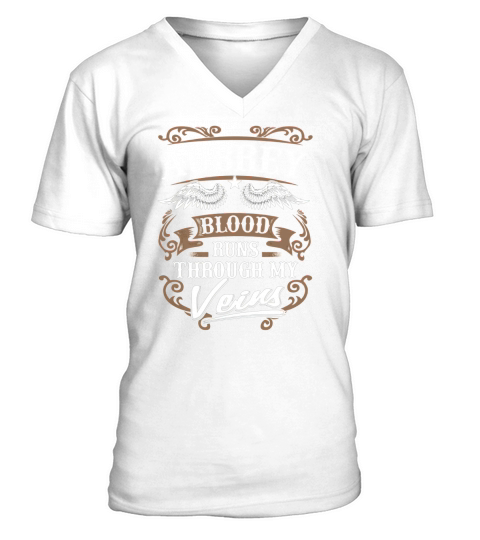 AUBREY Blood Runs Through My Veins V-Neck T-shirt