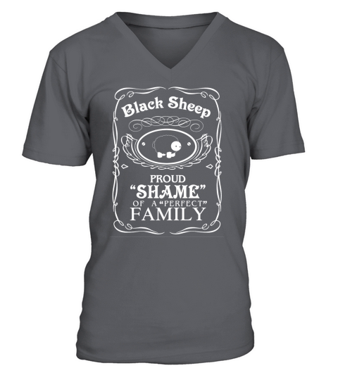 Black Sheep Proud Shame Of A Perfect Family V-Neck T-shirt