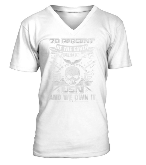 D1-1 USN OWN THE SEA - NAVY - SAILOR - MILITARY - Warrior V-Neck T-shirt