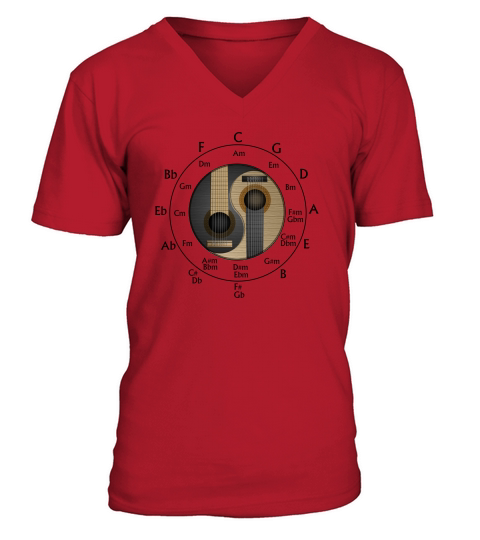 GUITAR chords V-Neck T-shirt