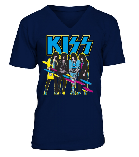 Music Band Kiss V-Neck T-shirt