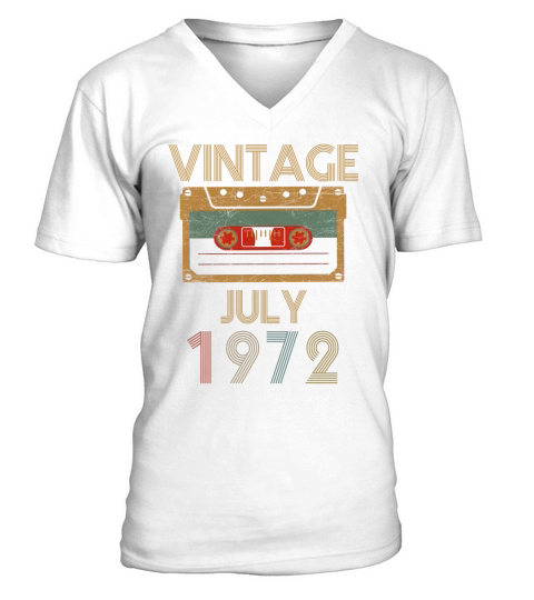 Vintage july 1972 V-Neck T-shirt