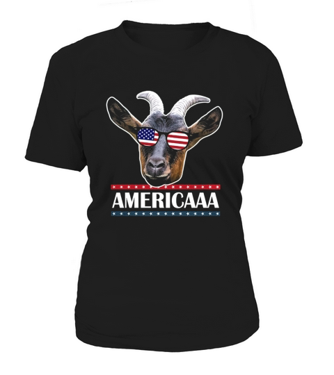 Funny 4th of July Shirt Patriotic Tee Shirt Sunglasses Goat Women's T-Shirt
