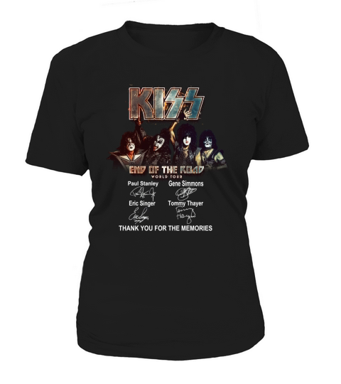 Kiss End Of The Road World Tour thank you for the memories shirt Women's T-Shirt