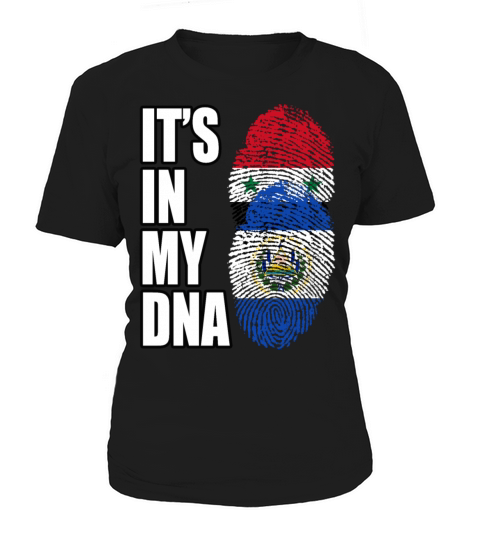 Syrian And Salvadoran Vintage Heritage DNA Flag Women's T-Shirt