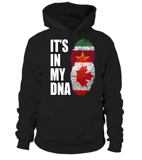 Surinamese And Canadian Vintage Heritage DNA Flag Hoodie Unisex