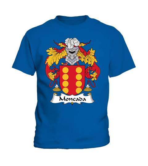 Moncada Family Crest Spanish Family Crests - Coffee Mug (colored) Kids T-Shirt
