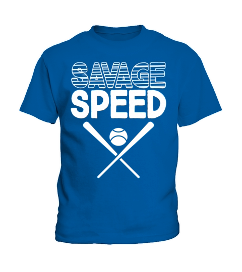 Savage Speed Boys Baseball Men Athlete Sports Kids T-Shirt