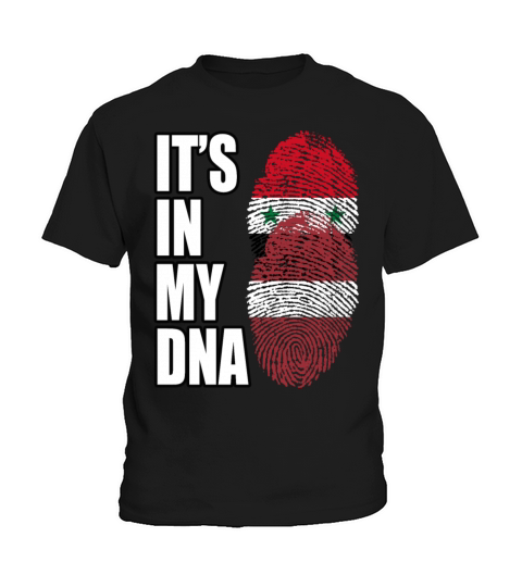 Syrian And Latvian Vintage Heritage DNA Flag Kids T-Shirt
