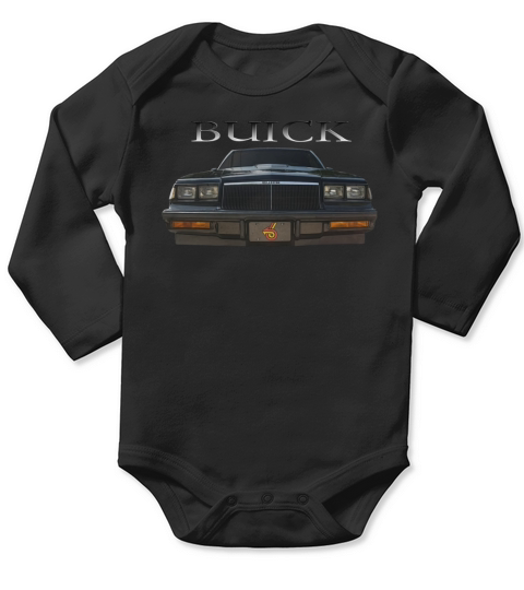 1986 Buick Grand National Front Long Sleeve Baby One-Piece