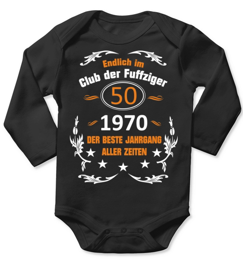 50. geburtstag t-shirt club der fuffziger 1970 Long Sleeve Baby One-Piece