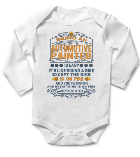 AUTOMOTIVE PAINTER FRideaBike Long Sleeve Baby One-Piece