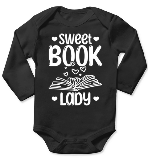 Bookworm Lady Book Lover Book Reading Girl Sweet Long Sleeve Baby One-Piece