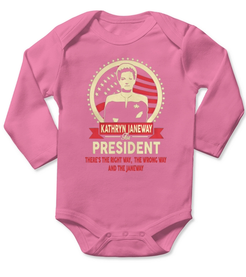Janeway for President T-Shirt Long Sleeve Baby One-Piece