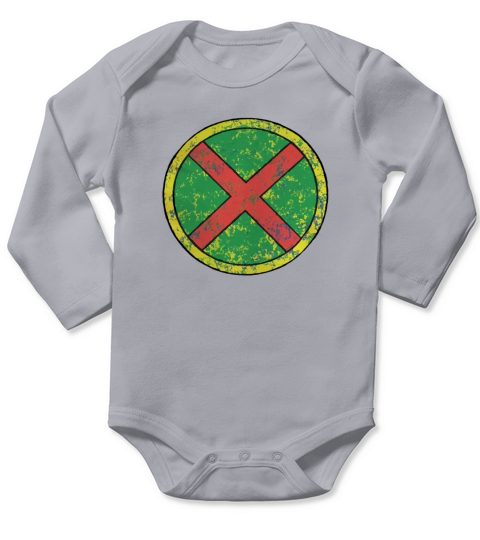 Martian Manhunter  Logo Long Sleeve Baby One-Piece