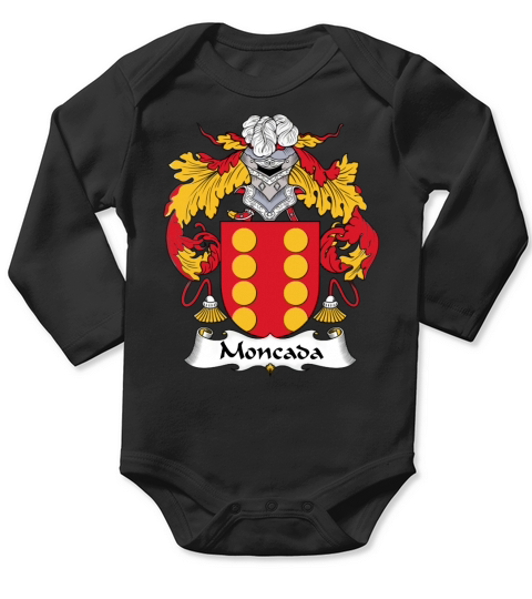 Moncada Family Crest Spanish Family Crests - Coffee Mug (colored) Long Sleeve Baby One-Piece