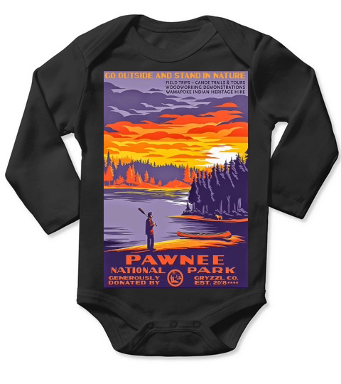 Pawnee National park Long Sleeve Baby One-Piece