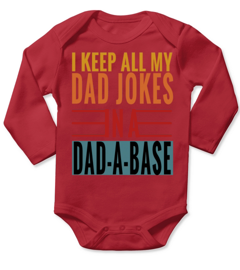 Retro Humor Fathers Day Dad Jokes Funny Dad Long Sleeve Baby One-Piece