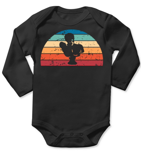 Retro Sculpturing Sunset Vintage architecture Long Sleeve Baby One-Piece