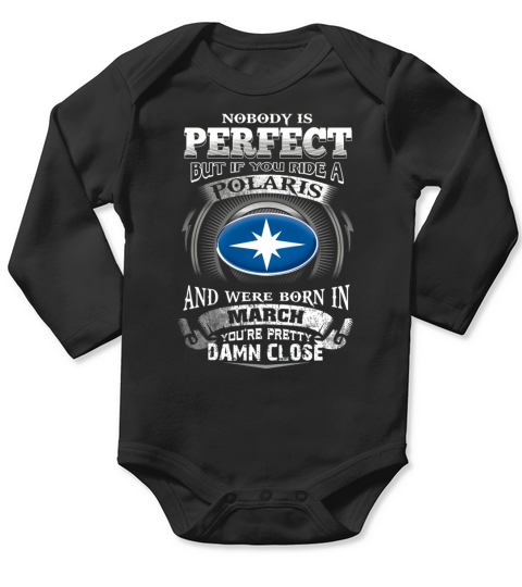 RIDE A POLARIS MARCH Long Sleeve Baby One-Piece