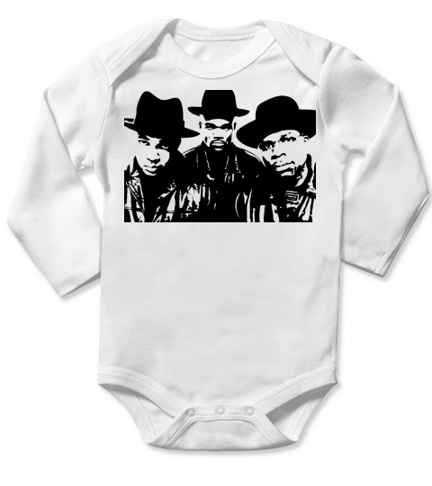 RUN DMC Long Sleeve Baby One-Piece