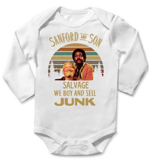Sanford And Son Salve We Buy And Sell Junk Vintage shirt Long Sleeve Baby One-Piece
