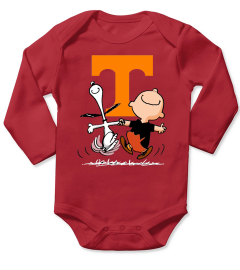 Snoopy Tennessee Volunteers fans Long Sleeve Baby One-Piece
