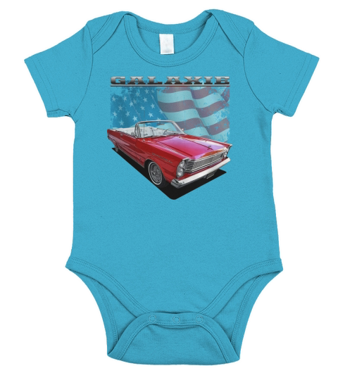 1965 Galaxie 500 Convertible Red Short Sleeve Baby One-Piece