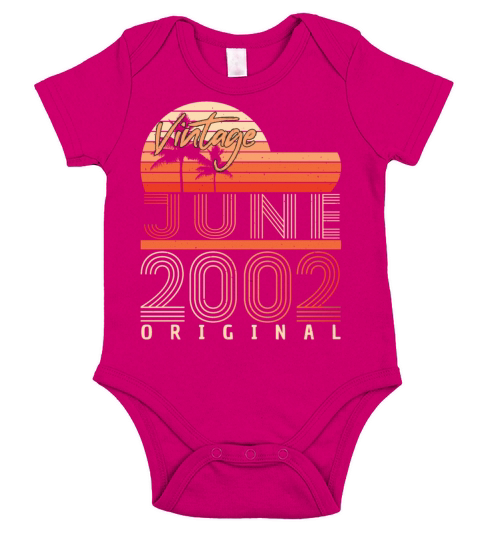 20th Anniversary June 2002 Short Sleeve Baby One-Piece