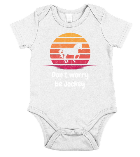 A Nice Vintage Horse Design Riding Horse Sunset Short Sleeve Baby One-Piece
