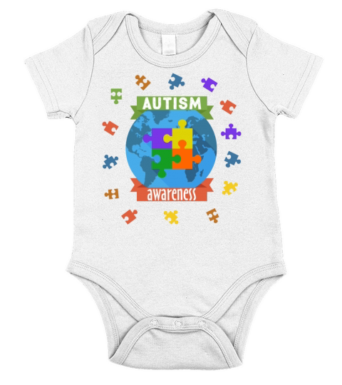 Autism Awareness Month Short Sleeve Baby One-Piece