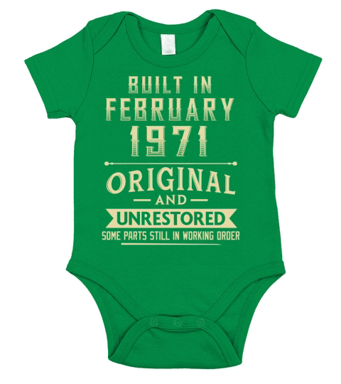 Built in february 1971 original and unrestored Short Sleeve Baby One-Piece