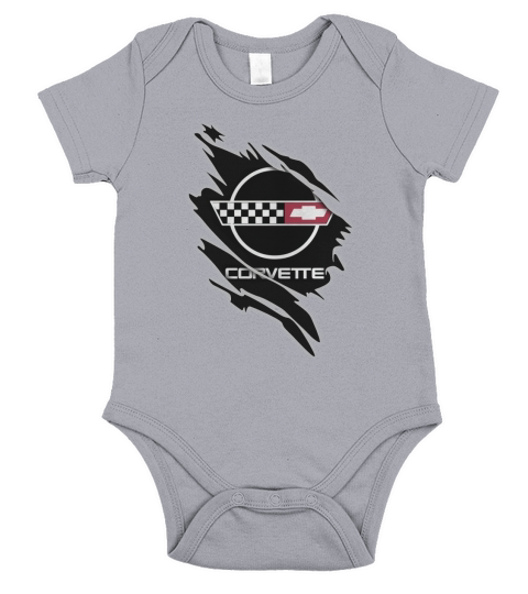 Corvette C4 Ca Short Sleeve Baby One-Piece