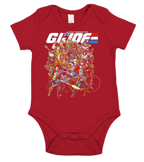 G.I. Joe Large Group Of Battle Heroes T-Shirt Black Youth B079MWJLFK 1 Short Sleeve Baby One-Piece