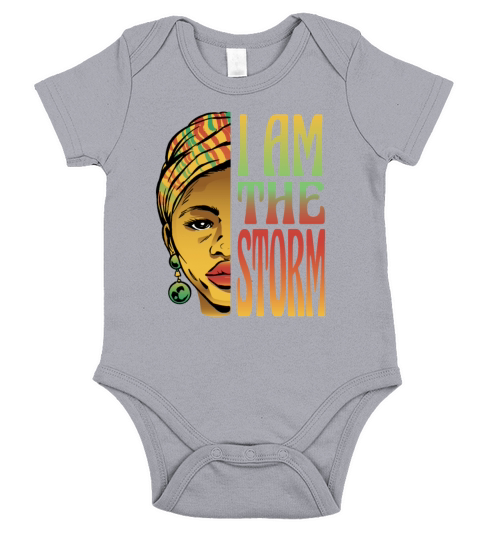 I am the storm Black History Month Short Sleeve Baby One-Piece